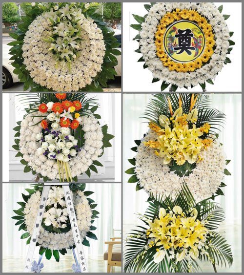 山东青岛胶州市胶北镇丰子屯村花圈速递