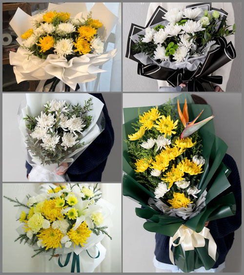 山东青岛胶州市胶北镇丰子屯村白事花束代送